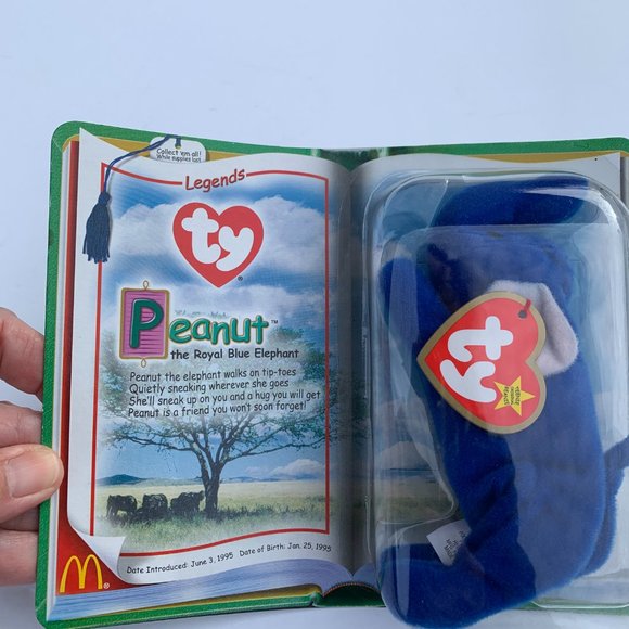 McDonalds TY Teenie Beanie Babies LEGENDS Chilly Peanuts Humphrey SET of 3 - Picture 3 of 10